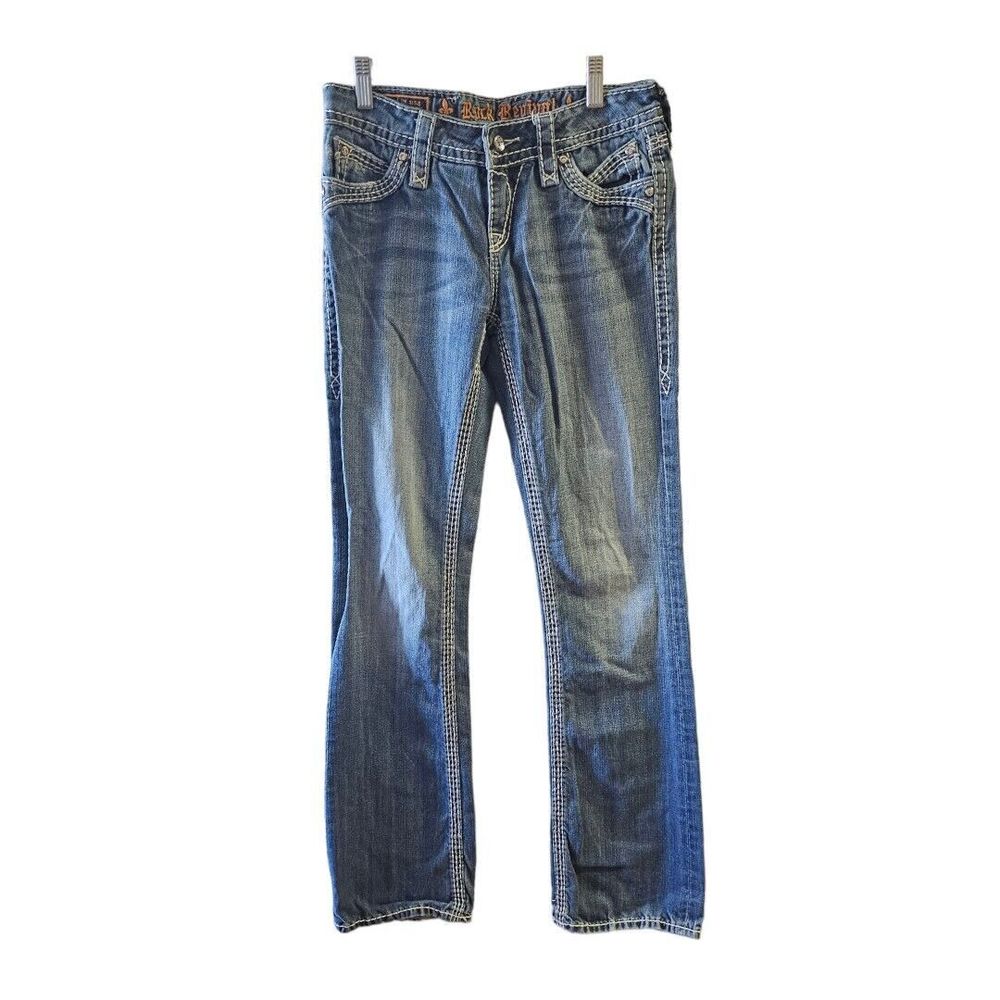 Rock Revival Jeans Women's Size 26 Elaina Easy Boot Blue Denim Medium Wash